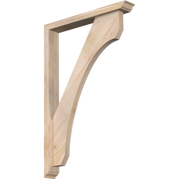 Ekena Millwork Legacy Traditional Smooth Bracket w/ Offset Brace, Douglas Fir, 3 1/2"W x 24"D x 36"H BKT0402X24X36LEC01SDF - main
